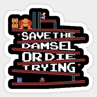 Save The Damsel Sticker